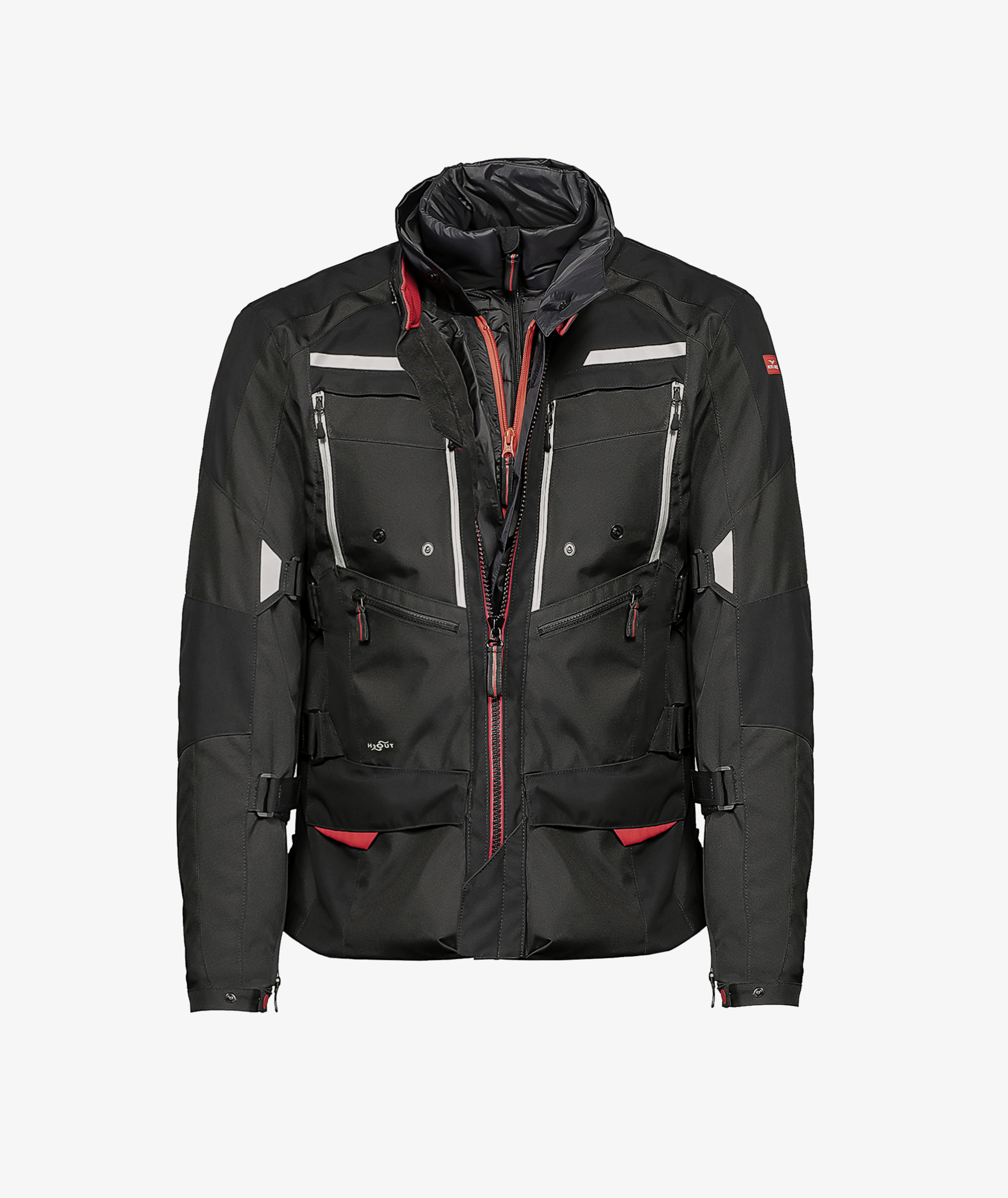 Moto Guzzi jack "Adventure Touring" zwart incl. beschermers