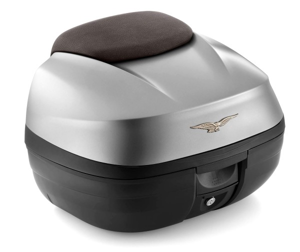 Topkoffer 37 l (incl. bruine onderlegger) voor Moto Guzzi V100 Mandello