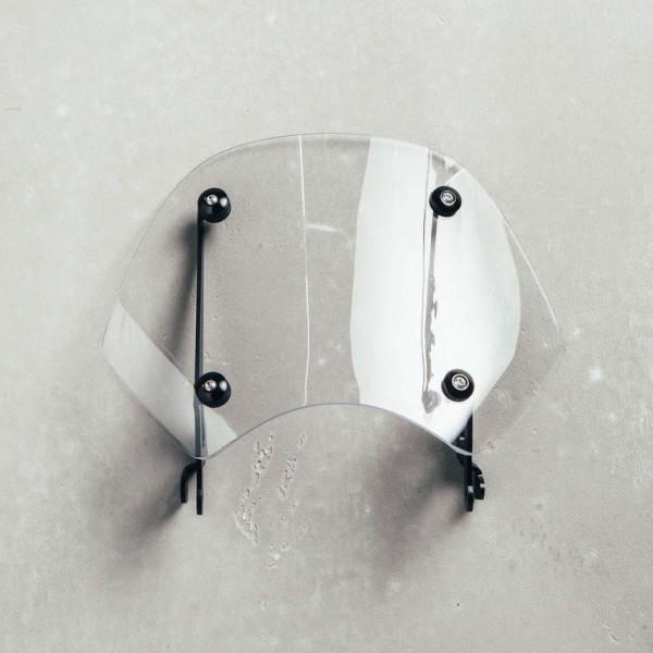 Originele voorruit compleet, helder voor Moto Guzzi V9 Bobber tot 2020