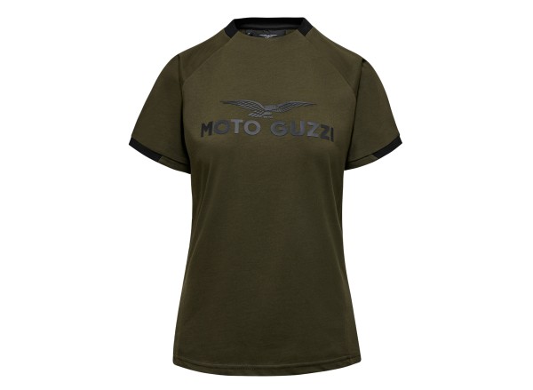 Dames T-shirt "Moto Guzzi Essential" groen