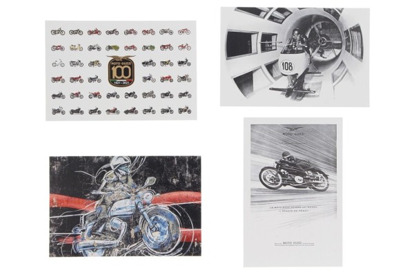 Moto Guzzi Ansichtkaart Centenario (4 stuks)